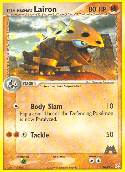 Team Magma's Lairon (20/95) [EX: Team Magma vs Team Aqua] Pokemon Single Pokémon  | Multizone: Comics And Games