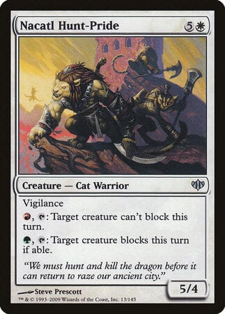 Nacatl Hunt-Pride [Conflux] MTG Single Magic: The Gathering  | Multizone: Comics And Games