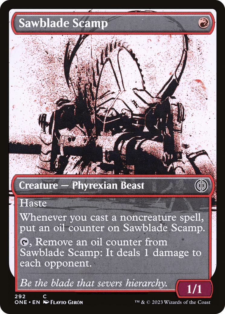 Sawblade Scamp (Showcase Ichor) [Phyrexia: All Will Be One] MTG Single Magic: The Gathering  | Multizone: Comics And Games