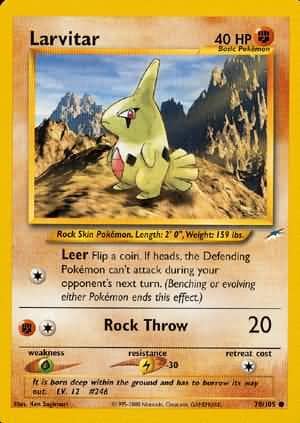 Larvitar (70/105) [Neo Destiny Unlimited] Pokemon Single Pokémon  | Multizone: Comics And Games