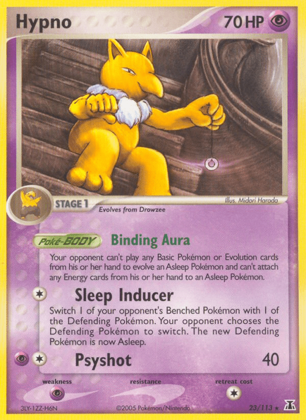 Hypno (23/113) [EX: Delta Species] Pokemon Single Pokémon  | Multizone: Comics And Games
