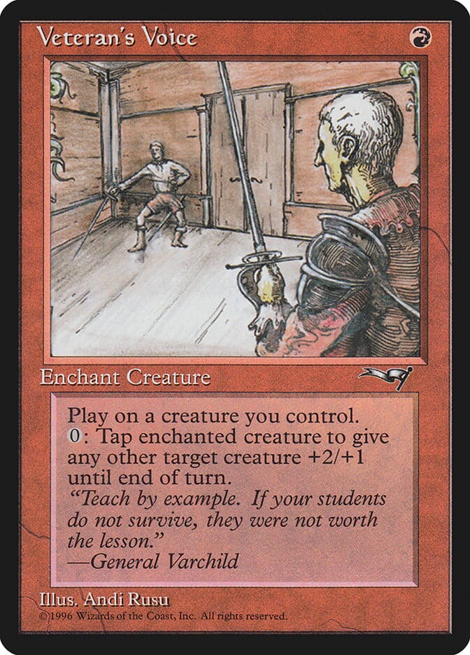 Veteran's Voice (Double Doors) [Alliances] MTG Single Magic: The Gathering  | Multizone: Comics And Games