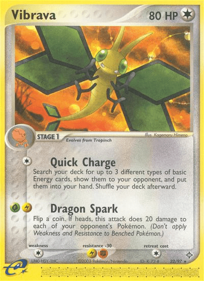 Vibrava (22/97) [EX: Dragon] Pokemon Single Pokémon  | Multizone: Comics And Games