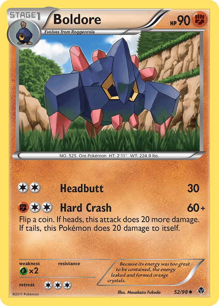 Boldore (52/98) [Black & White: Emerging Powers] Pokemon Single Pokémon  | Multizone: Comics And Games
