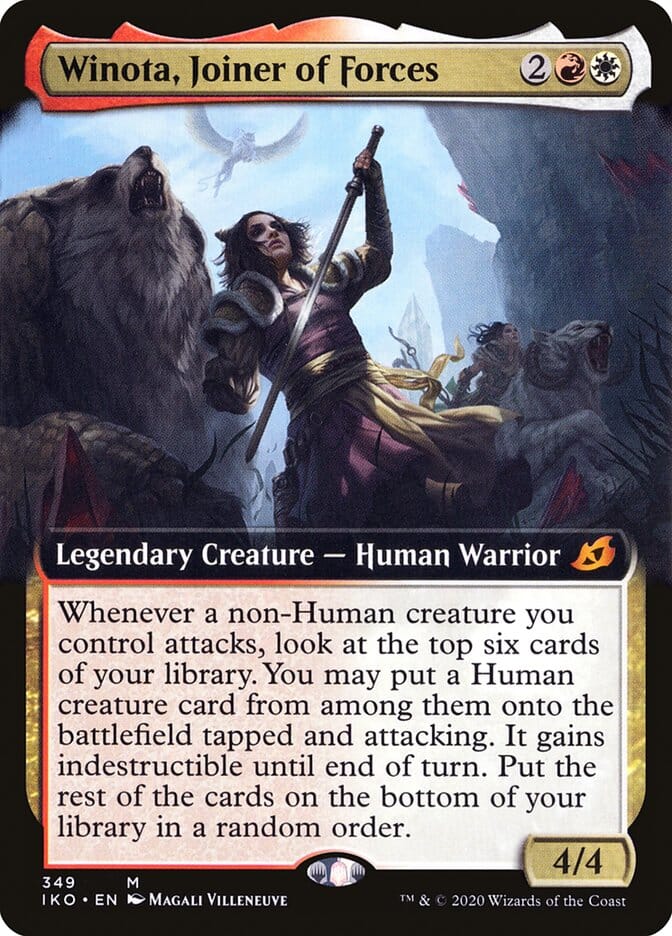 Winota, Joiner of Forces (Extended Art) [Ikoria: Lair of Behemoths] MTG Single Magic: The Gathering  | Multizone: Comics And Games