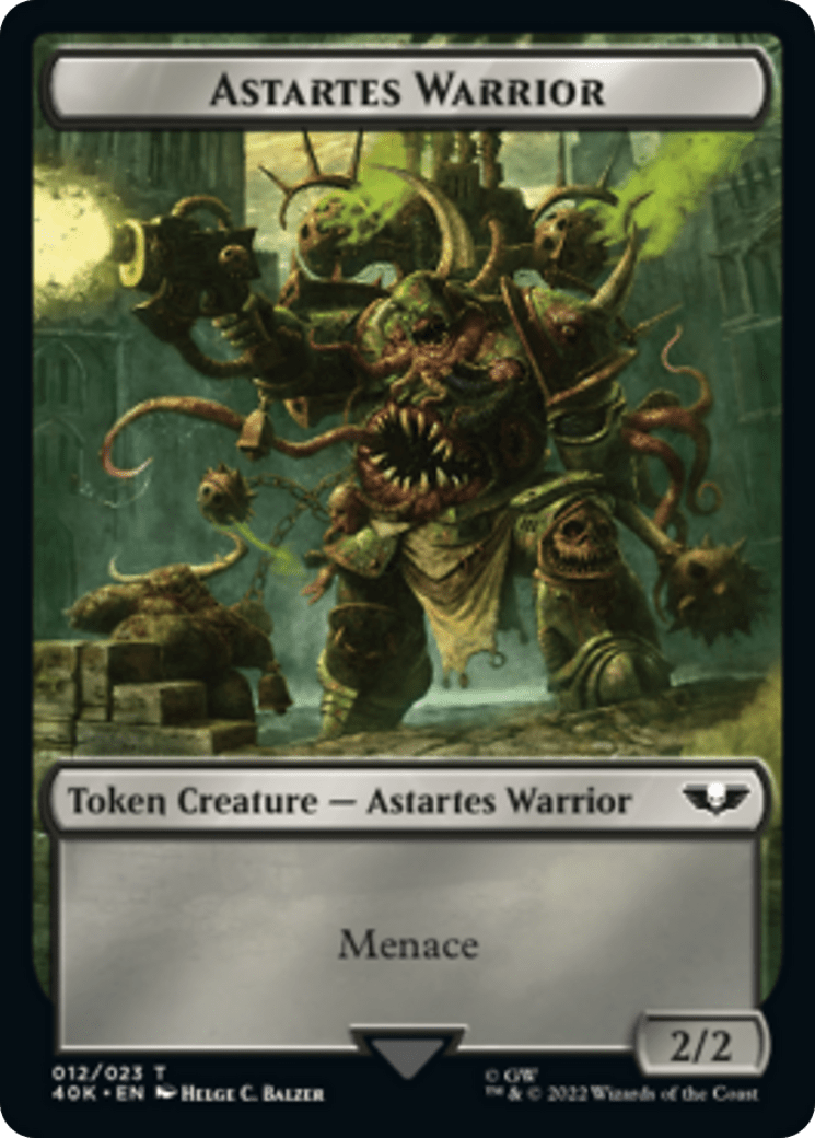 Astartes Warrior // Plaguebearer of Nurgle [Universes Beyond: Warhammer 40,000 Tokens] MTG Single Magic: The Gathering  | Multizone: Comics And Games