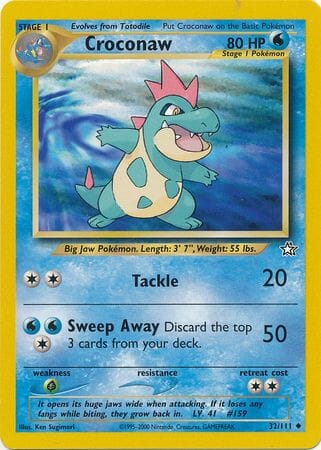 Croconaw (32/111) [Neo Genesis Unlimited] Pokemon Single Pokémon  | Multizone: Comics And Games