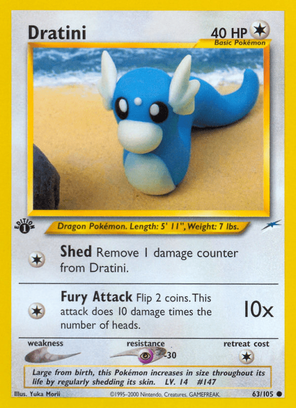 Dratini (63/105) [Neo Destiny 1st Edition] Pokemon Single Pokémon  | Multizone: Comics And Games