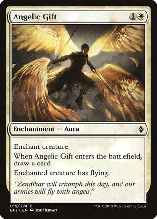 Angelic Gift [Battle for Zendikar] MTG Single Magic: The Gathering  | Multizone: Comics And Games