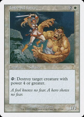 Intrepid Hero [Seventh Edition] MTG Single Magic: The Gathering  | Multizone: Comics And Games