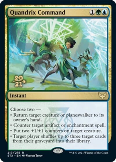Quandrix Command [Strixhaven: School of Mages Prerelease Promos] MTG Single Magic: The Gathering  | Multizone: Comics And Games