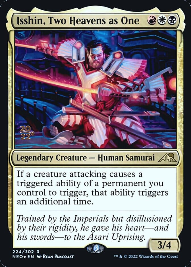 Isshin, Two Heavens as One [Kamigawa: Neon Dynasty Prerelease Promos] MTG Single Magic: The Gathering  | Multizone: Comics And Games