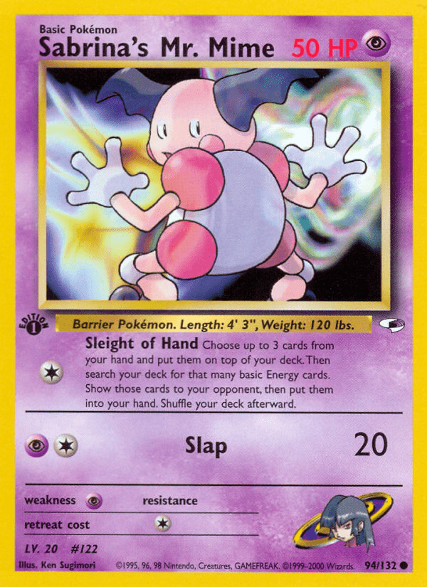 Sabrina's Mr. Mime (94/132) [Gym Heroes 1st Edition] Pokemon Single Pokémon  | Multizone: Comics And Games