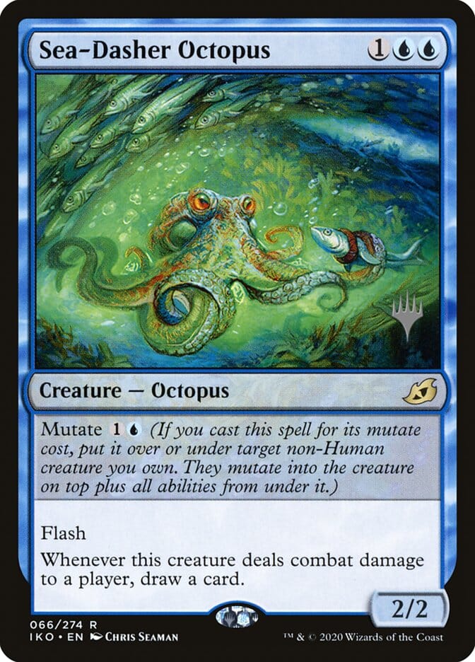 Sea-Dasher Octopus (Promo Pack) [Ikoria: Lair of Behemoths Promos] MTG Single Magic: The Gathering  | Multizone: Comics And Games