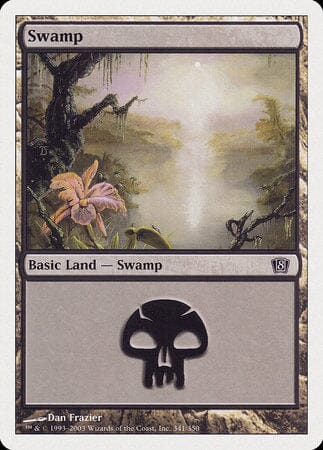 Swamp (341) [Eighth Edition] MTG Single Magic: The Gathering  | Multizone: Comics And Games