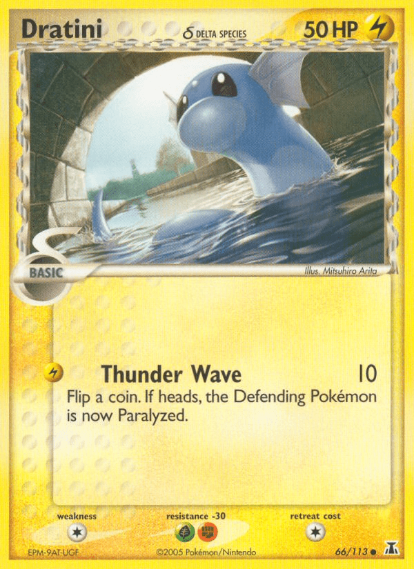 Dratini (66/113) (Delta Species) [EX: Delta Species] Pokemon Single Pokémon  | Multizone: Comics And Games