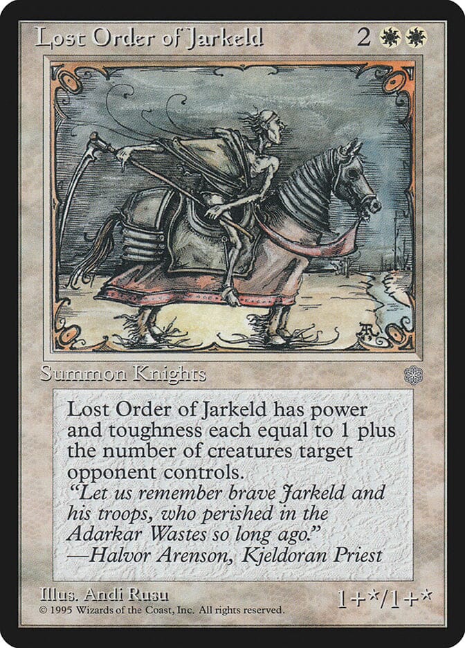 Lost Order of Jarkeld [Ice Age] MTG Single Magic: The Gathering  | Multizone: Comics And Games