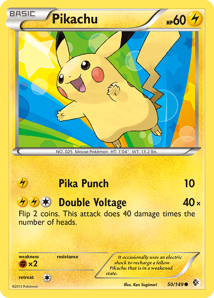 Pikachu (50/149) [Black & White: Boundaries Crossed] Pokemon Single Pokémon  | Multizone: Comics And Games
