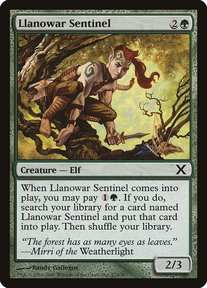 Llanowar Sentinel [Tenth Edition] MTG Single Magic: The Gathering  | Multizone: Comics And Games