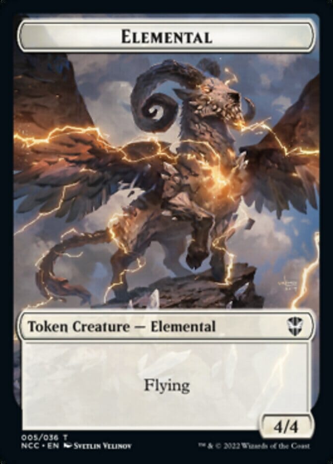 Clue // Elemental (005) Double-sided Token [Streets of New Capenna Commander Tokens] MTG Single Magic: The Gathering  | Multizone: Comics And Games