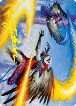 Teach by Example Art Card (Gold-Stamped Signature) [Strixhaven: School of Mages Art Series] MTG Single Magic: The Gathering  | Multizone: Comics And Games