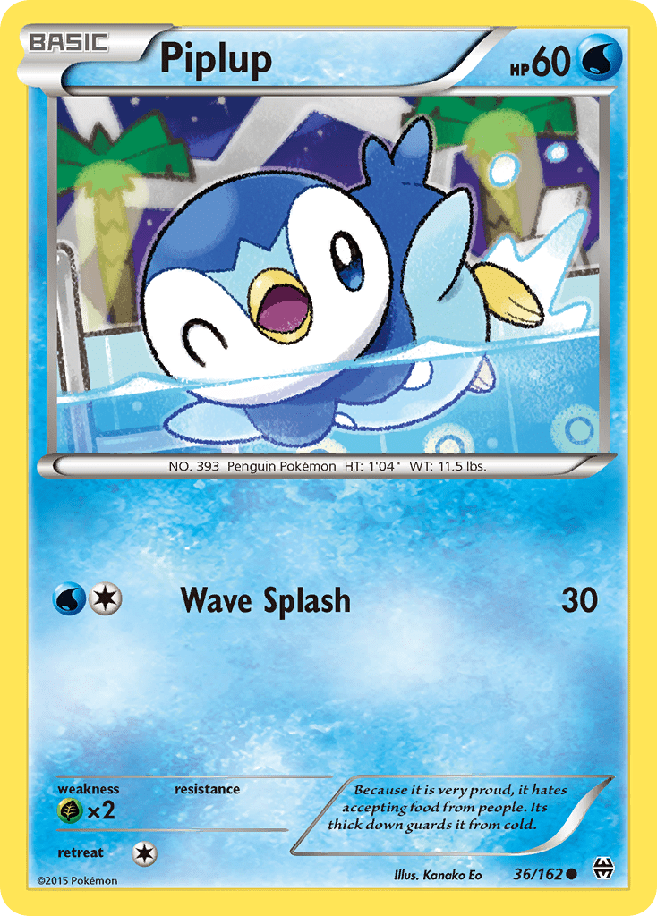 Piplup (36/162) [XY: BREAKthrough] Pokemon Single Pokémon  | Multizone: Comics And Games