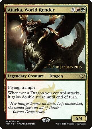 Atarka, World Render [Fate Reforged Promos] MTG Single Magic: The Gathering  | Multizone: Comics And Games