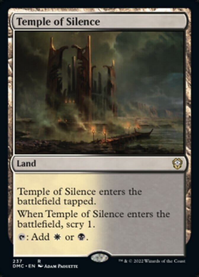 Temple of Silence [Dominaria United Commander] MTG Single Magic: The Gathering  | Multizone: Comics And Games