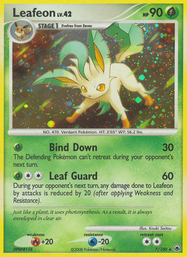 Leafeon (7/100) [Diamond & Pearl: Majestic Dawn] Pokemon Single Pokémon  | Multizone: Comics And Games