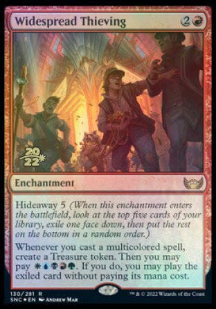 Widespread Thieving [Streets of New Capenna Prerelease Promos] MTG Single Magic: The Gathering  | Multizone: Comics And Games
