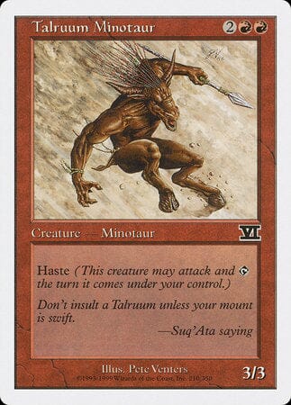 Talruum Minotaur [Classic Sixth Edition] MTG Single Magic: The Gathering  | Multizone: Comics And Games