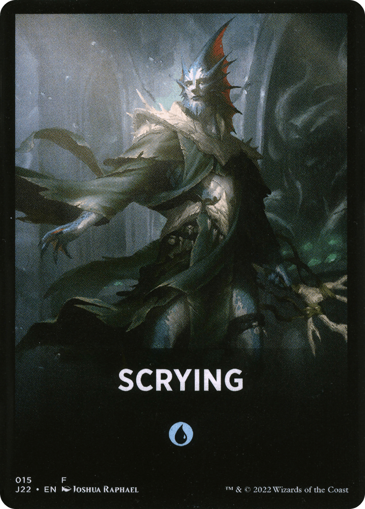 Scrying Theme Card [Jumpstart 2022 Front Cards] MTG Single Magic: The Gathering  | Multizone: Comics And Games