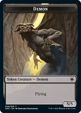 Bird Illusion // Demon Double-Sided Token [Game Night: Free-for-All Tokens] MTG Single Magic: The Gathering  | Multizone: Comics And Games