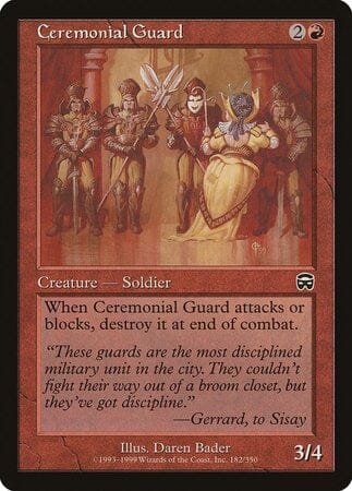 Ceremonial Guard [Mercadian Masques] MTG Single Magic: The Gathering  | Multizone: Comics And Games