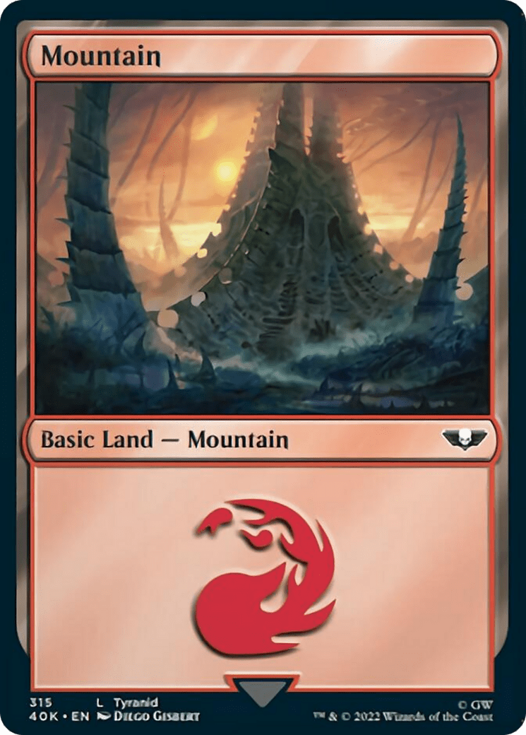 Mountain (315) [Universes Beyond: Warhammer 40,000] MTG Single Magic: The Gathering  | Multizone: Comics And Games