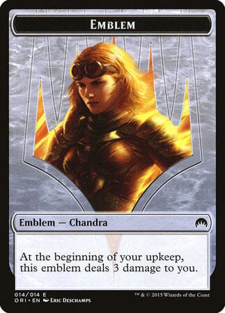 Emblem - Chandra, Roaring Flame [Magic Origins Tokens] MTG Single Magic: The Gathering  | Multizone: Comics And Games