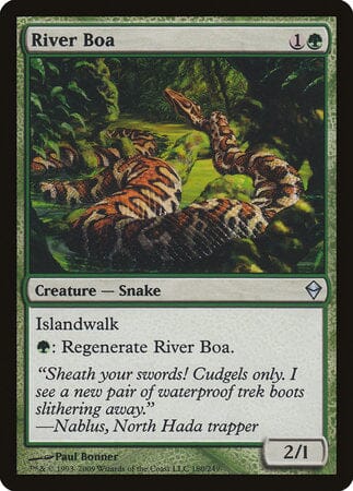 River Boa [Zendikar] MTG Single Magic: The Gathering  | Multizone: Comics And Games