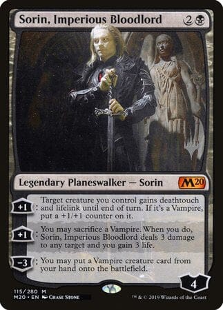 Sorin, Imperious Bloodlord [Core Set 2020 Promos] MTG Single Magic: The Gathering  | Multizone: Comics And Games