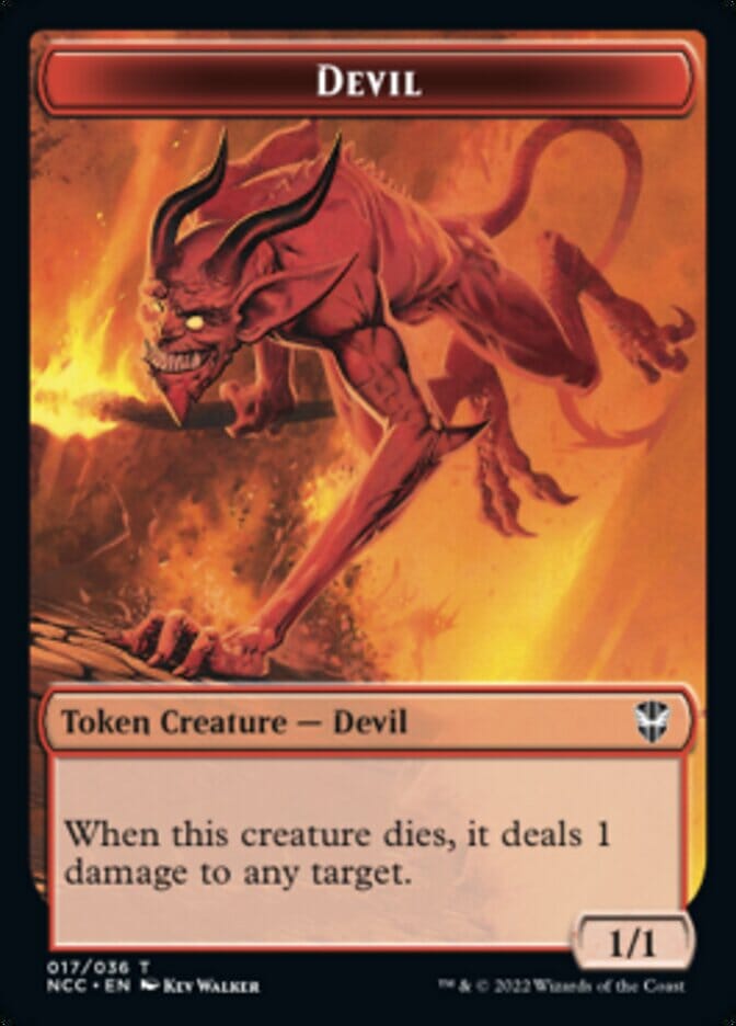 Soldier (33) // Devil Double-sided Token [Streets of New Capenna Commander Tokens] MTG Single Magic: The Gathering  | Multizone: Comics And Games