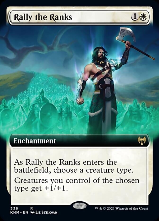 Rally the Ranks (Extended Art) [Kaldheim] MTG Single Magic: The Gathering  | Multizone: Comics And Games