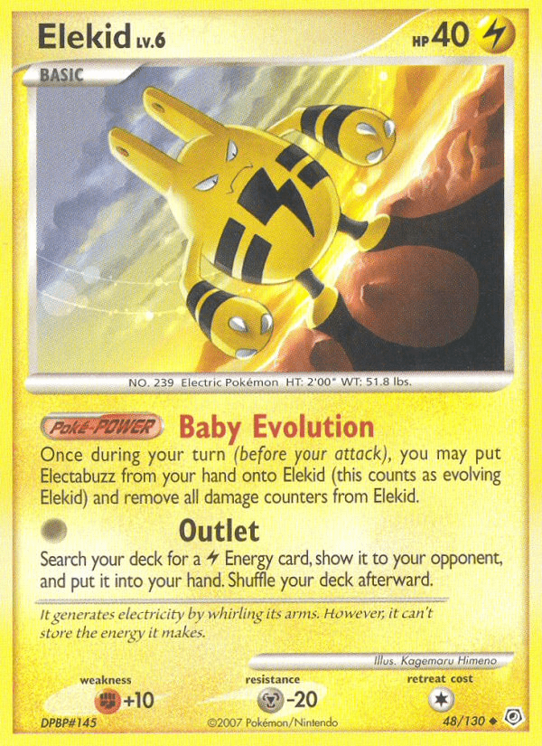Elekid (48/130) [Diamond & Pearl: Base Set] Pokemon Single Pokémon  | Multizone: Comics And Games