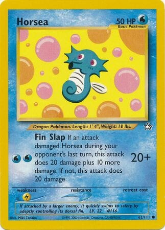 Horsea (62/111) [Neo Genesis Unlimited] Pokemon Single Pokémon  | Multizone: Comics And Games