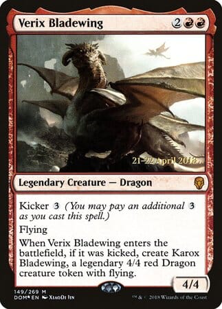 Verix Bladewing [Dominaria Promos] MTG Single Magic: The Gathering  | Multizone: Comics And Games