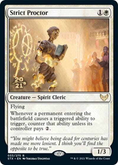Strict Proctor [Strixhaven: School of Mages Prerelease Promos] MTG Single Magic: The Gathering  | Multizone: Comics And Games