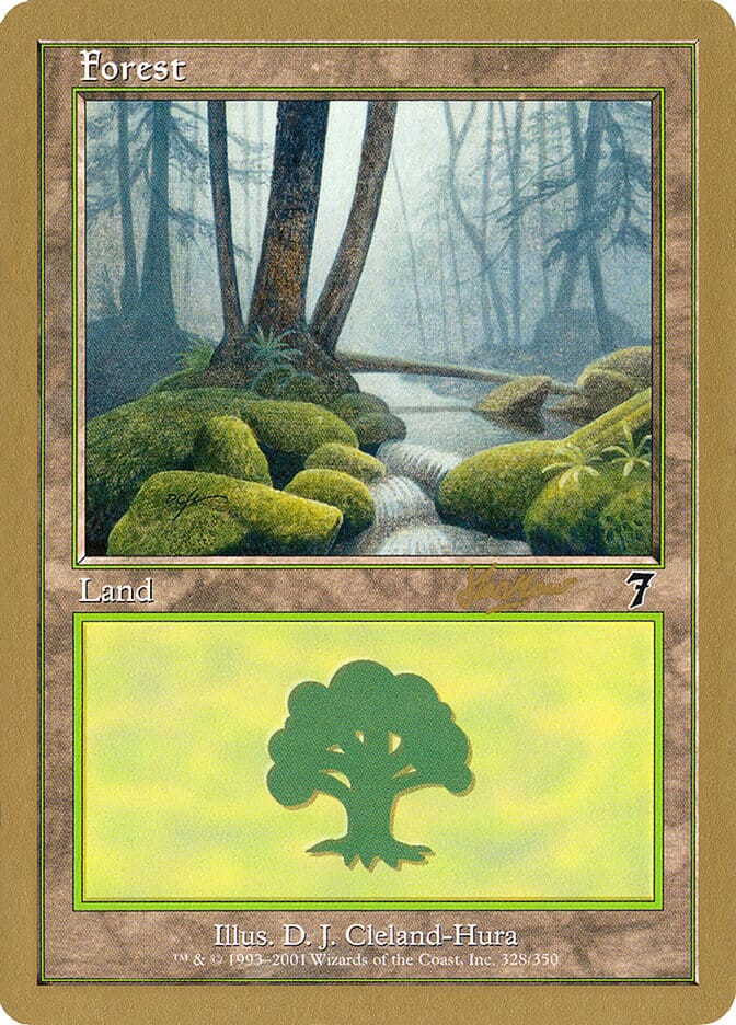 Forest (328) (Sim Han How) [World Championship Decks 2002] MTG Single Magic: The Gathering  | Multizone: Comics And Games