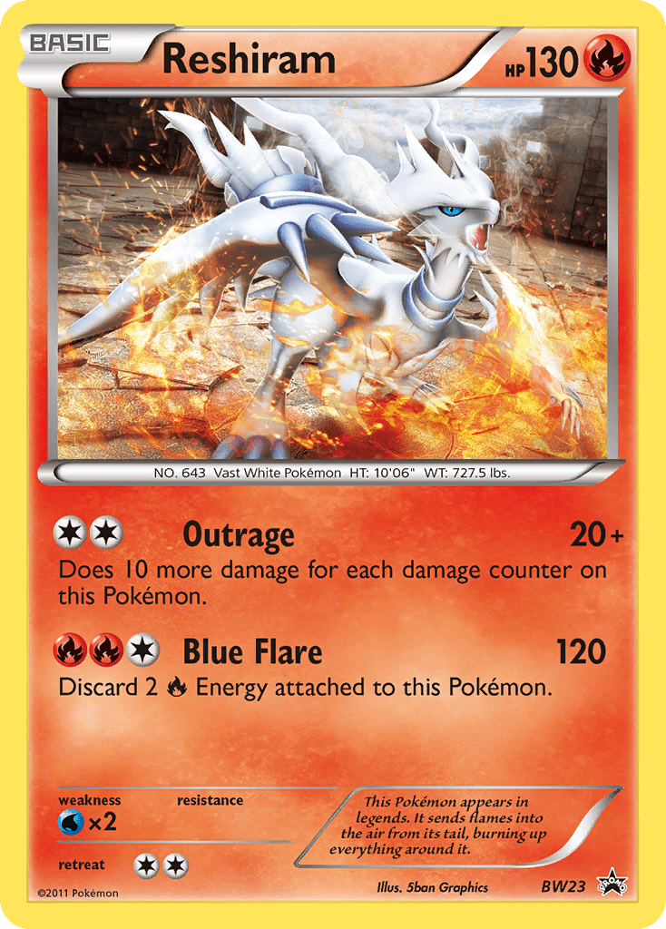 Reshiram (BW23) [Black & White: Black Star Promos] Pokemon Single Pokémon  | Multizone: Comics And Games
