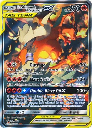 Reshiram & Charizard GX (SM201) (Jumbo Card) [Sun & Moon: Black Star Promos] Pokemon Single Pokémon  | Multizone: Comics And Games