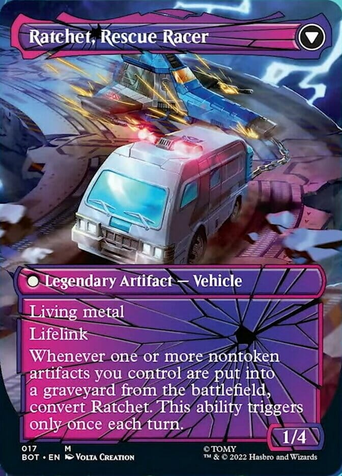 Ratchet, Field Medic // Ratchet, Rescue Racer (Shattered Glass) [Universes Beyond: Transformers] MTG Single Magic: The Gathering  | Multizone: Comics And Games