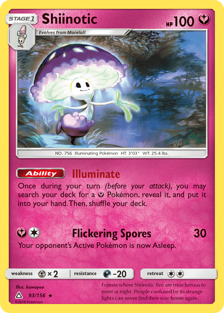 Shiinotic (93/156) [Sun & Moon: Ultra Prism] Pokemon Single Pokémon  | Multizone: Comics And Games