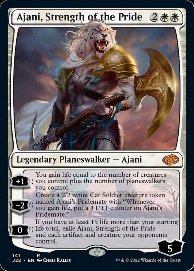 Ajani, Strength of the Pride [Jumpstart 2022] MTG Single Magic: The Gathering  | Multizone: Comics And Games